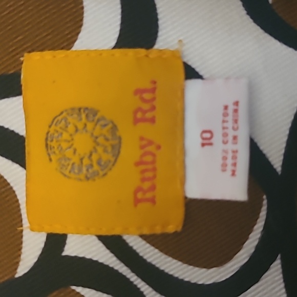 NWOT Ruby Rd. Abstract Patterned Jean Jacket Size 10 - Picture 2 of 5